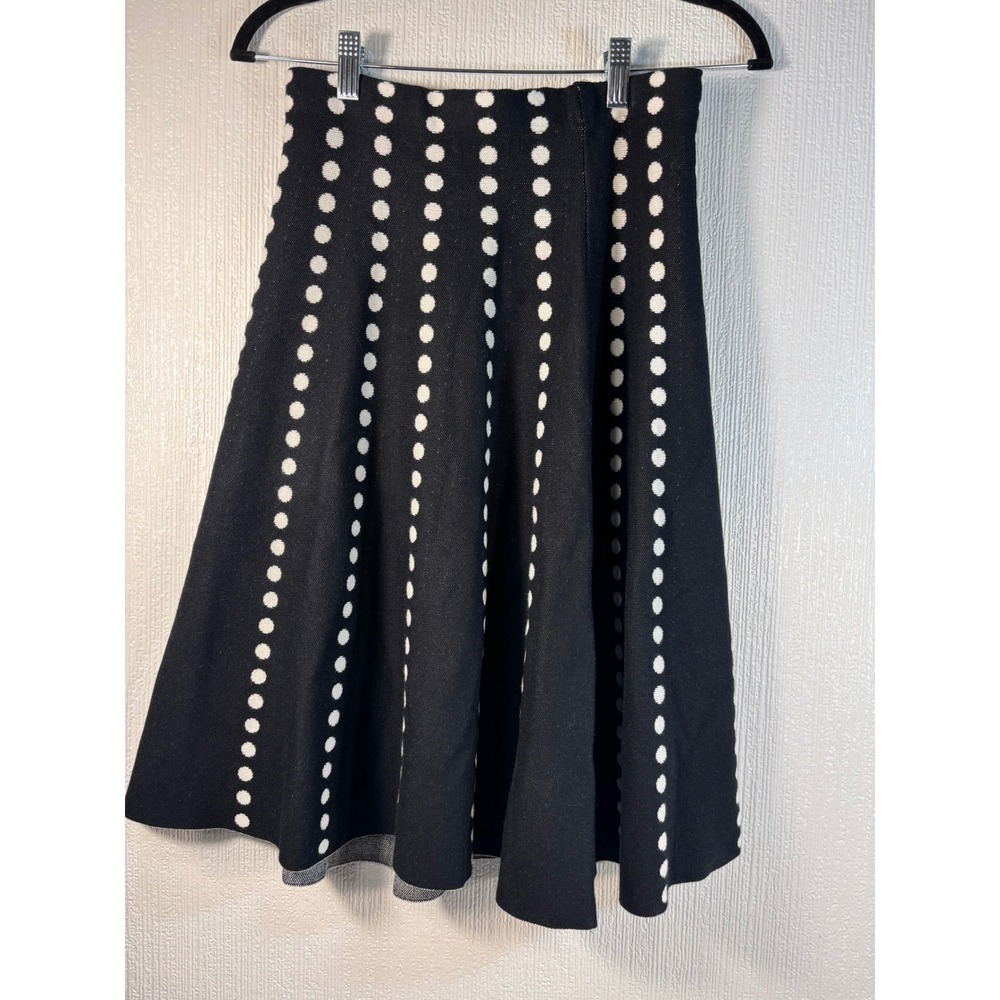 Sioni A-Line Festive Polka Dot Viscose Skirt Size M Soft Playful